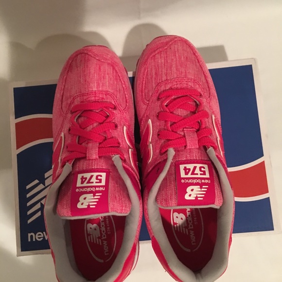 NEW NEW BALANCE 574 GIRLS KIDS SIZE 3 PINK - Picture 8 of 8